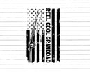 Reel Cool Granddad Fishing American Flag Png Svg Cut Files