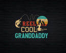 Reel Cool Granddaddy Retro Fishing Png Svg T-shirt Design