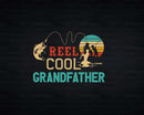 Reel Cool Grandfather Retro Fishing Png Svg Digital Art