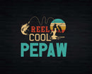 Reel Cool Pepaw Retro Fishing Png Svg Digital Art Files
