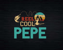 Reel Cool Pepe Retro Fishing Png Svg Digital Art Files