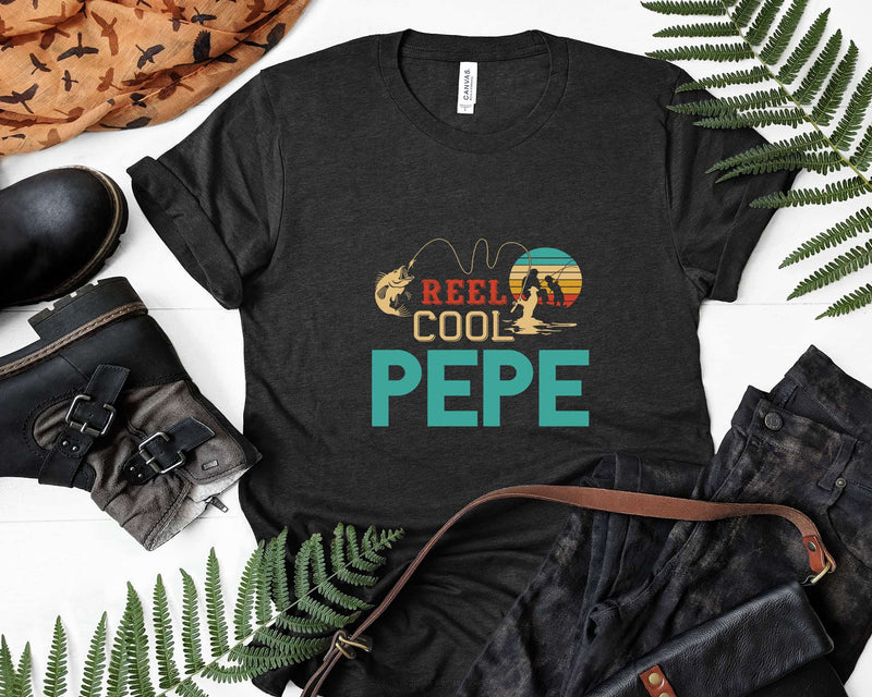 Reel Cool Pepe Retro Fishing Png Svg Digital Art Files