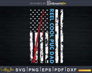 Reel cool Pug Dad Fishing American Flag T-shirt Design Svg