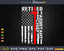 Retired Assistant Chief Firefighter Rank Retirement Svg Png