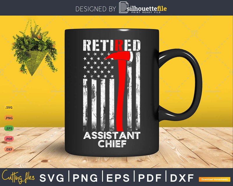 Retired Assistant Chief Shirt Firefighter Rank Retirement