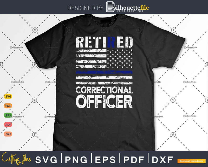 Retired Correctional Officer American Flag Patriotic Gifts