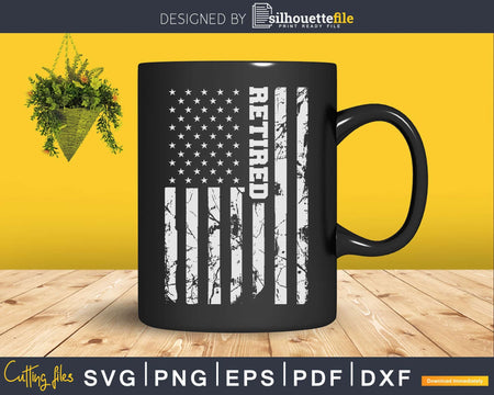 Retired Corrections Officer Flag Svg Dxf Cut Files