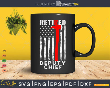 Retired Deputy Chief Shirt Firefighter Rank Retirement Gift