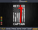Retired Fire Captain Shirt Firefighter Rank Retirement Gift