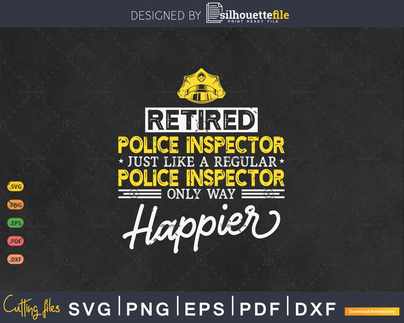 Retired Police Inspector Shirt Retirement Gift
