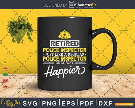 Retired Police Inspector Shirt Retirement Gift