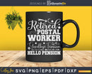 Retired Postal Worker Mail Carrier Svg Dxf Cut Files