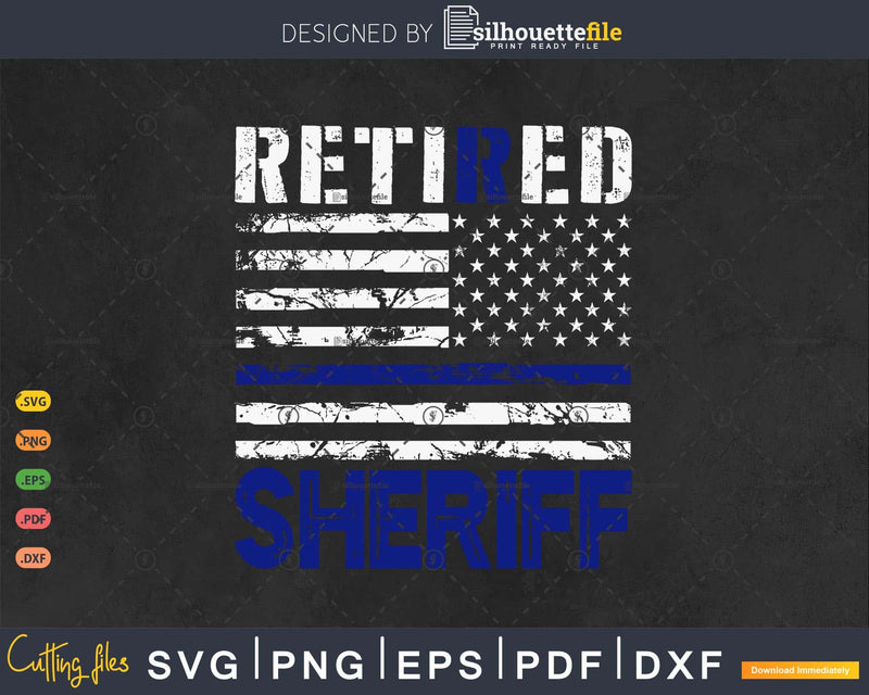 Retired Sheriff Police Officer American Flag Patriotic Gifts