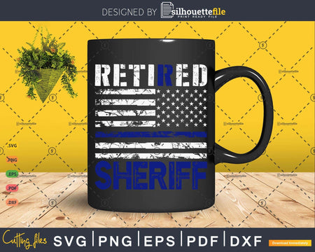 Retired Sheriff Police Officer American Flag Patriotic Gifts