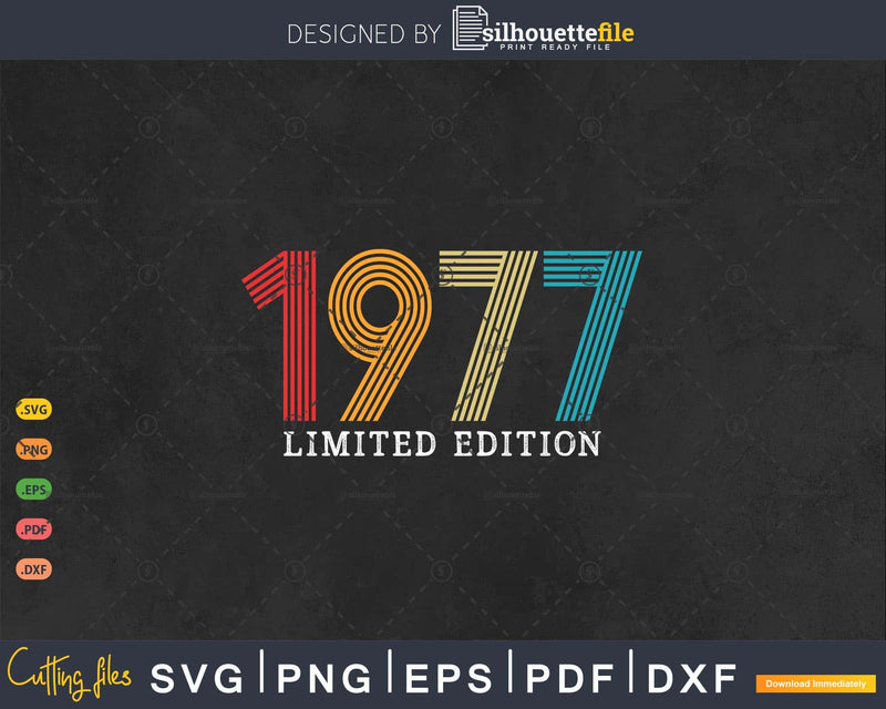 Retro 46 Years Vintage 1977 Limited Edition 46th Birthday