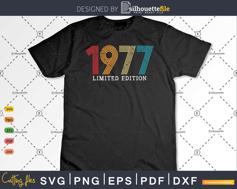 Retro 46 Years Vintage 1977 Limited Edition 46th Birthday