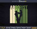 Retro Arborist Tree Climber Forester Forest Svg T-Shirt