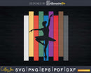 Retro Ballerina Dancer Silhouette Svg Dxf Instant Cut Files