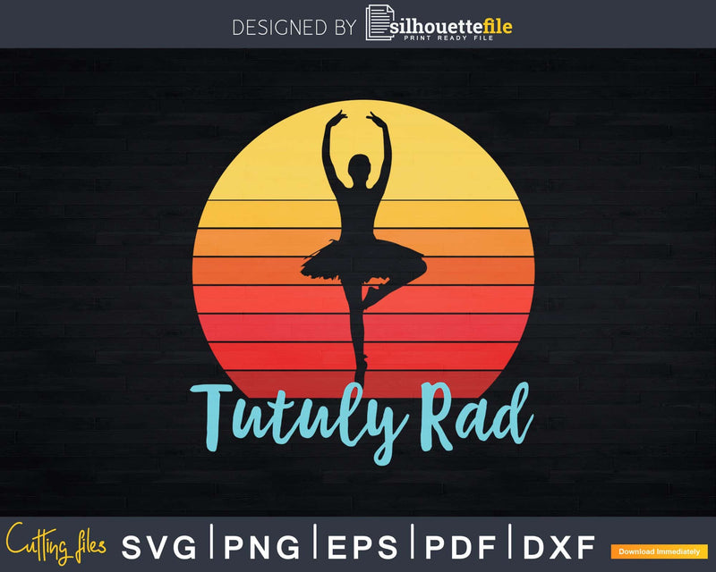 Retro Ballet Dancer Pun Ballerina Svg T-shirt Design