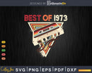 Retro Best of 1973 Mixtape Vintage 50th Birthday Cassette