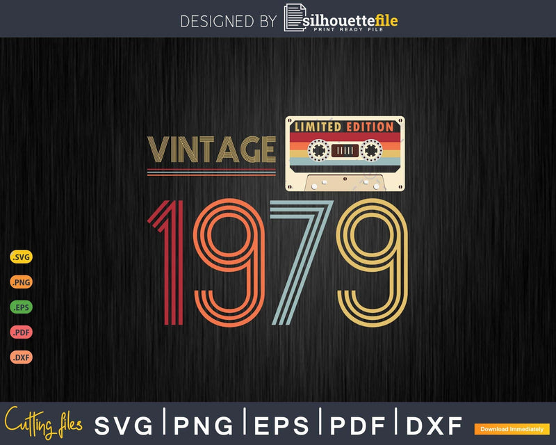 Retro Best of 1979 Mixtape Cassette Vintage 44th Birthday