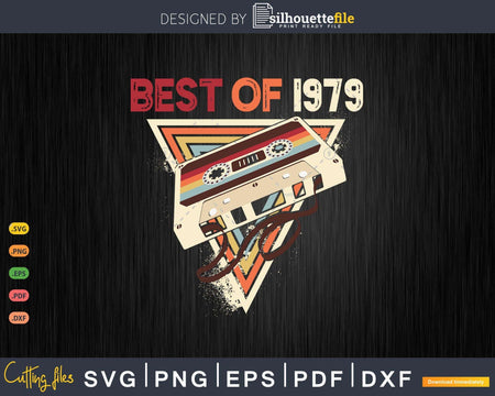 Retro Best of 1979 Mixtape Vintage 44th Birthday Cassette