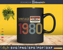 Retro Best of 1980 Mixtape Cassette Vintage 43rd Birthday