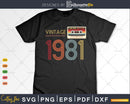 Retro Best of 1981 Mixtape Cassette Vintage 42nd Birthday