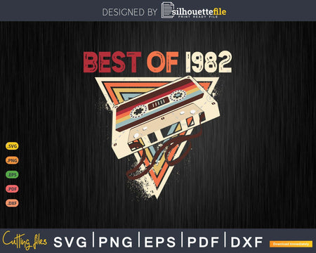 Retro Best of 1982 Mixtape Vintage 41st Birthday Cassette