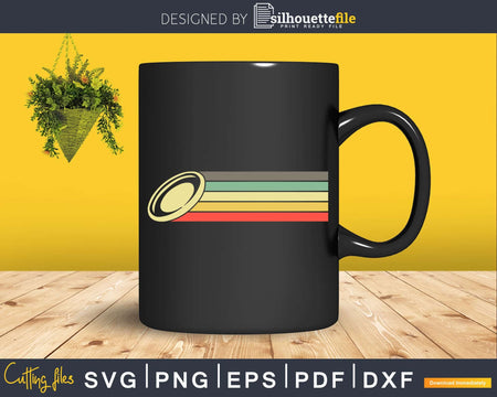 Retro Disc Golf Frolf Vintage Frisbee Svg T-shirt Design