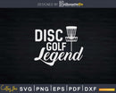Retro Disc Golf Legend Svg T-shirt Design