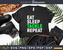 Retro Eat Sleep Tackle Repeat Offensive Lineman Svg Dxf