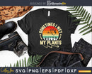 Retro Gardener Plantaholic Watering Plant Quote Landscaper