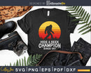 Retro Hide & Seek Champion Bigfoot Believe Vintage Svg