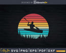 Retro kayak Kayaking Svg Dxf Cut Files