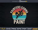 Retro Painters Gonna Paint Artist Painter Svg Dxf Cut Files