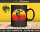 Retro Silhouette Power Pole Electrician Linemen craft svg