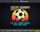 Retro Soccer Grandpa Definition Svg Dxf Png Cricut