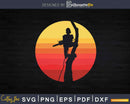 Retro Sunset 80’s Arborist Lumberjack Tree Cutter Svg