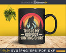 Retro This is My Hunting Bigfoot Shirt Svg Design Digital