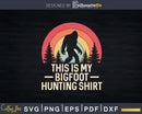 Retro This is My Hunting Bigfoot Shirt Svg Design Digital
