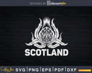Retro Thistle Scotland Scottish Rugby Svg Cricut Cut Files