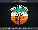 Retro Treejection Funny Disc Golf Frisbee Rejection Svg Png