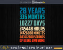Retro Vintage 28 Years Old Classic 28th Birthday 336 Months