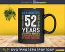 Retro Vintage 52 Years Old Classic 52nd Birthday 624 Months
