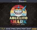 Retro Vintage Abuelito Shark Fathers Day Shirt Svg Png