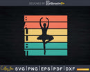 Retro Vintage Ballet Little Ballerina Svg T-shirt Designs