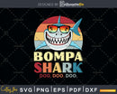 Retro Vintage Bompa Shark Doo Shirt Svg Png Files For Cricut