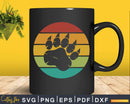 Retro Vintage Dog Paw Artwork Svg Png Digital T-shirt