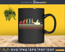 Retro vintage Fisherman Fishing Evolution cricut svg png